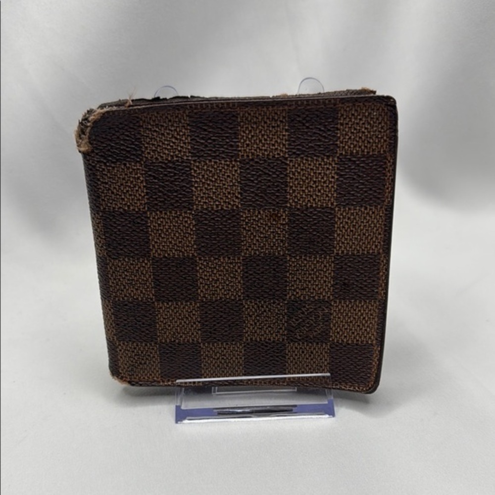 Louis Vuitton Ebene Damier Bi-Fold Marco Wallet Brown | Men’s | Pre-Owned |